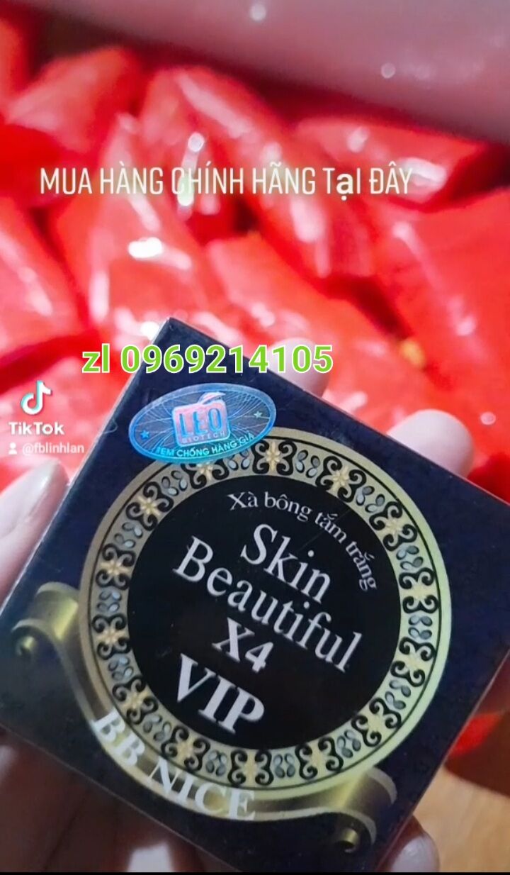 Xà phòng tắm trắng skin beautiful x4 vip