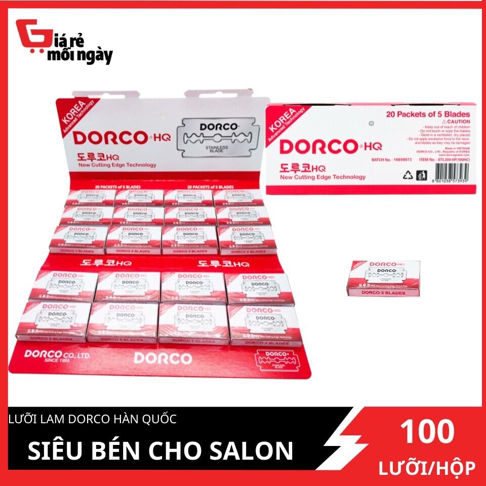 Dao lam dorco hàn quốc đỏ siêu bén (1 hộp nhỏ )