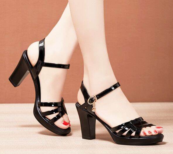 giày sandal cao gót quai chéo