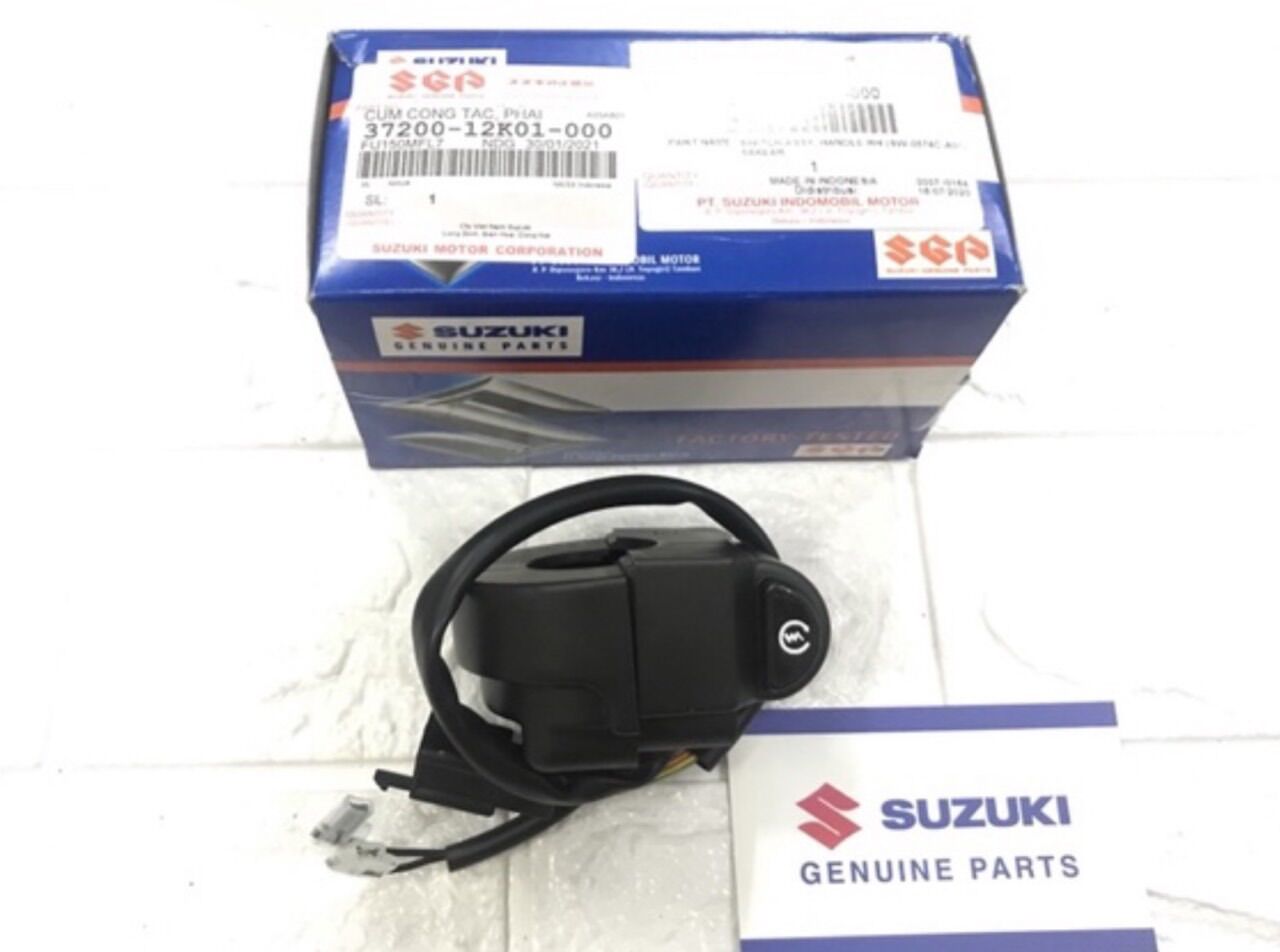 Cùm Công tắc phải - Cùm ga _ Cùm đề Satria fi - Raider Fi Chính Hãng Suzuki