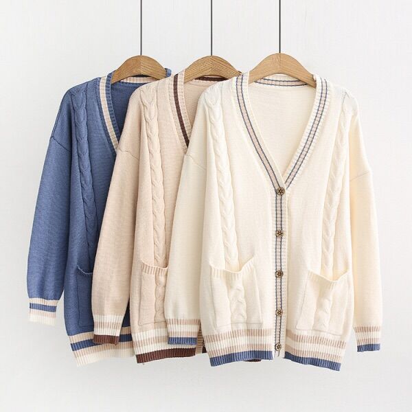 Áo khoác cardigan 2 túi ngang