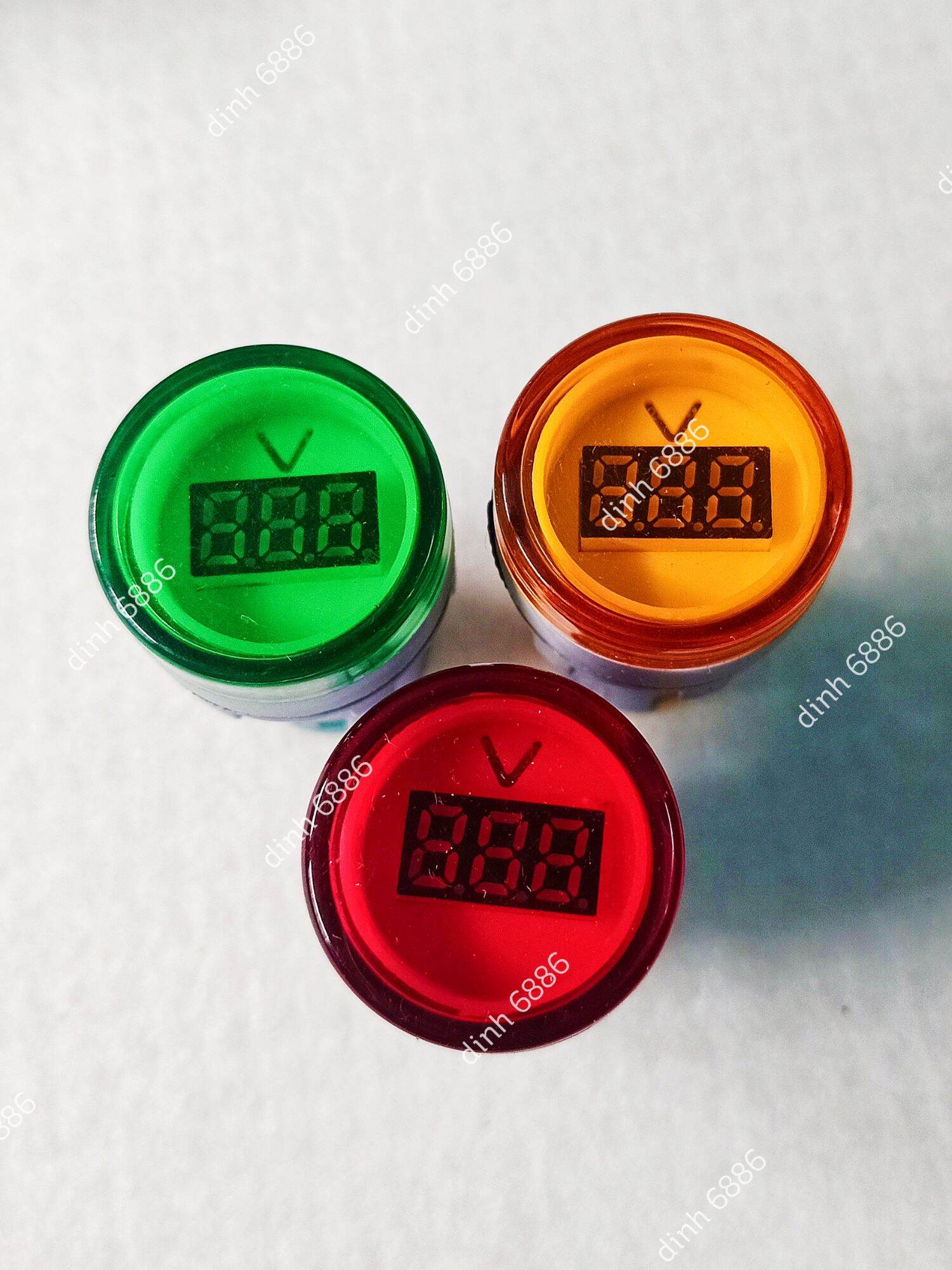 Đèn báo volt, đèn báo hiển thị điện áp phi 22mm