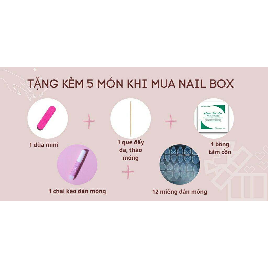 Nail box Akatsuki móng úp thiết kế phong cách anime