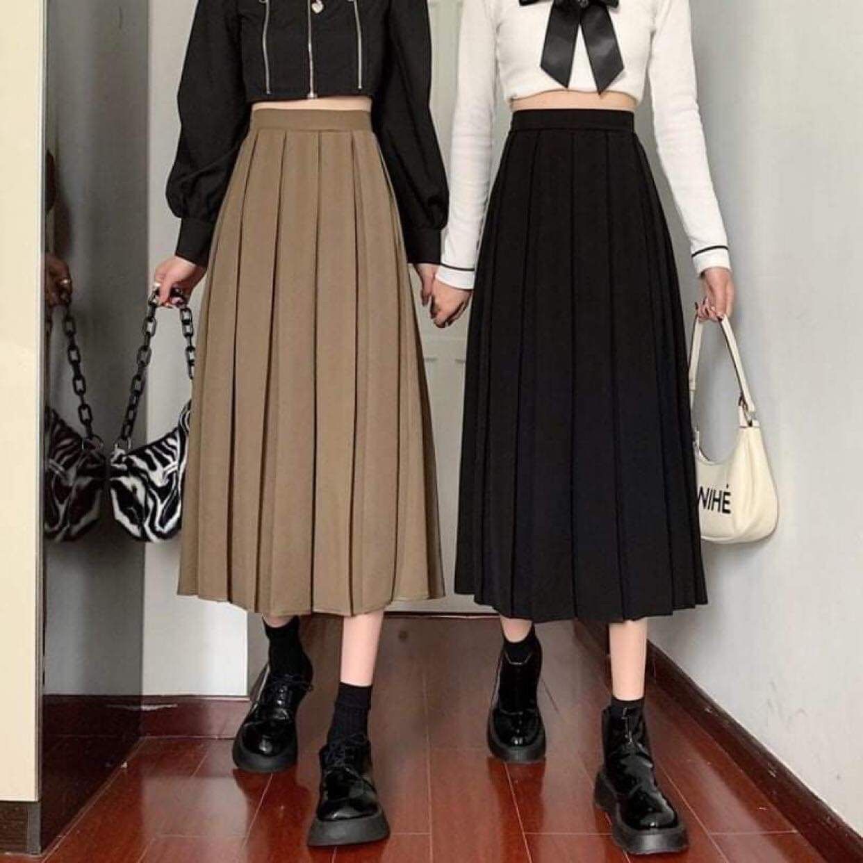 Váy xếp ly Hàn quốc siêu hách dáng