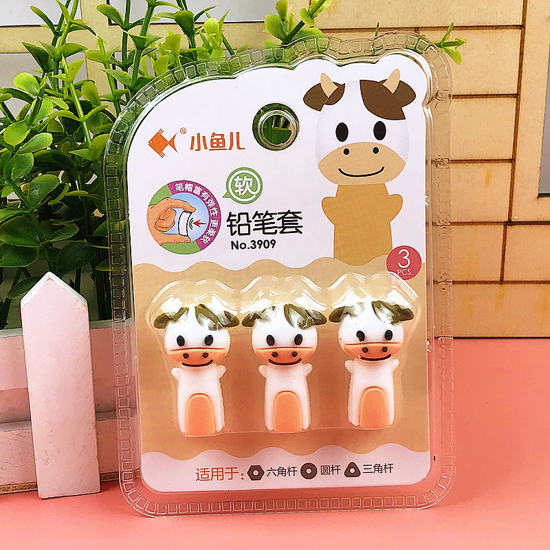Nắp đậy bút chì animals (vỉ 3 cái)