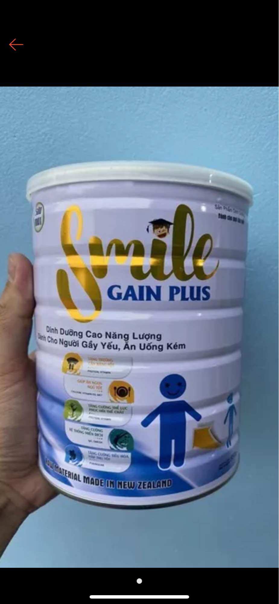 Sữa tăng cân hạn còn từ 6 thang tới 1 năm lon 900g ,mẫu không cố định