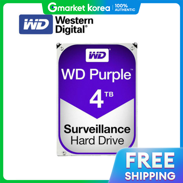 WD | Wd Purple 4Tb Hard Disk Cctv Storage Device for Dvr Giá 8,812,500 Đồng*Miễn phí vận chuyển