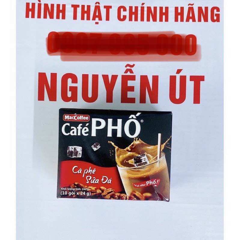 Cafe phố sữa đá hộp 10 gói x 24g