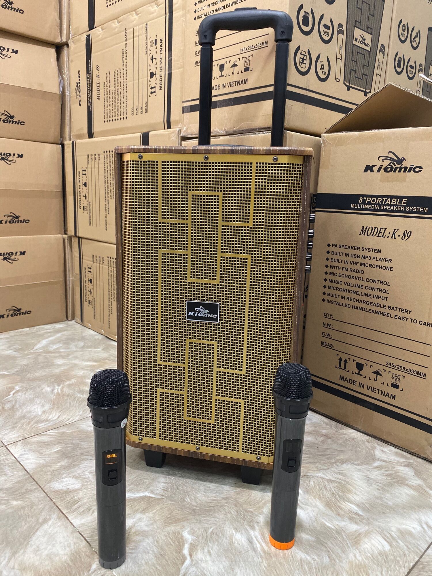 [HCM]Loa kéo k89 thùng gỗ cao cấp