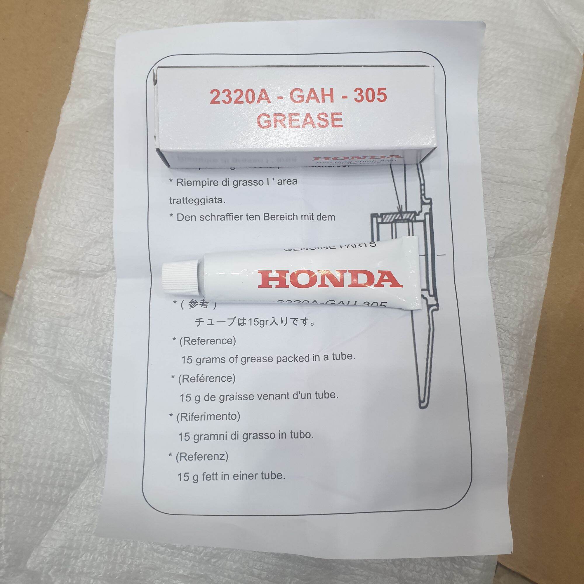 Mỡ bò chịu nhiệt chính hãng Honda