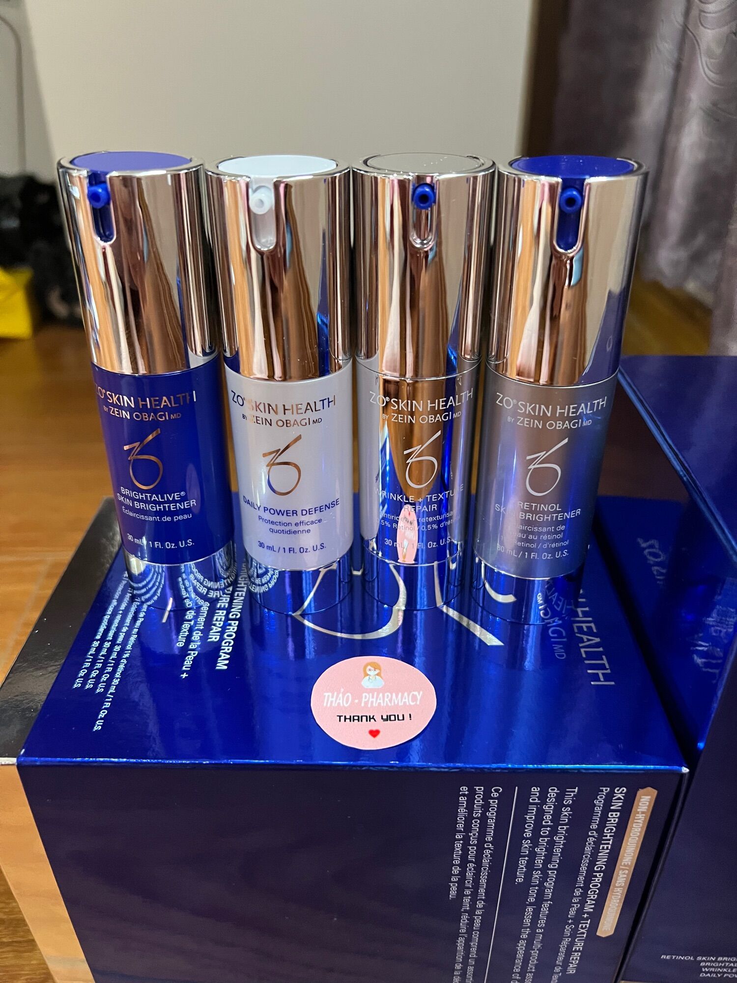 Full set Zo có tách lẻ Retinol 1%, wrinkle, brightalive, daily 30ml