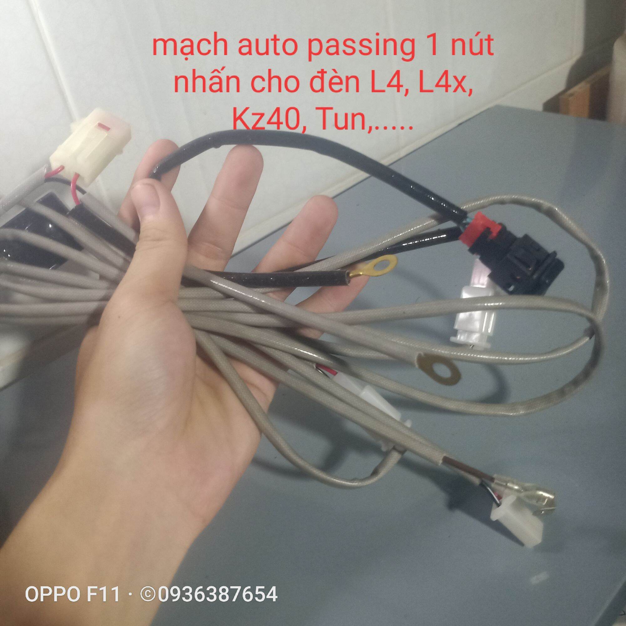 Mạch auto passing đèn trợ sáng l4,l4x,tun,kz40,..... sử dụng 1 nút nhấn