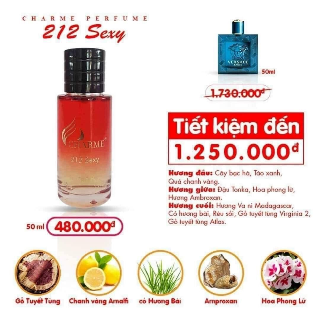 Nước Hoa Charme 212 Sexy 50ml