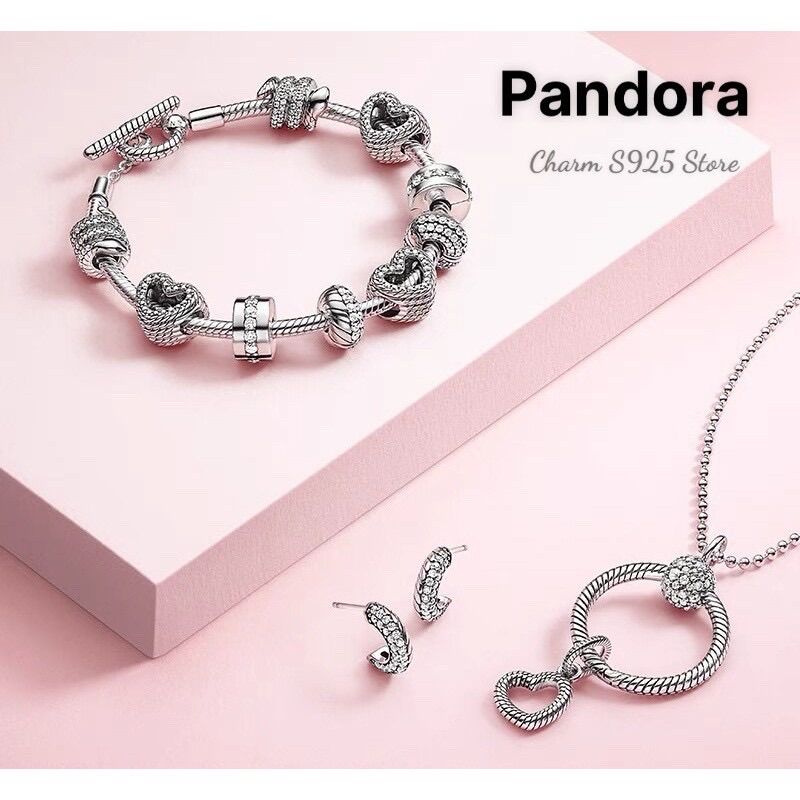 PANDORA ALE CHARM RẮN ĐÍNH ĐÁ BẠC S925 CAO CẤP
