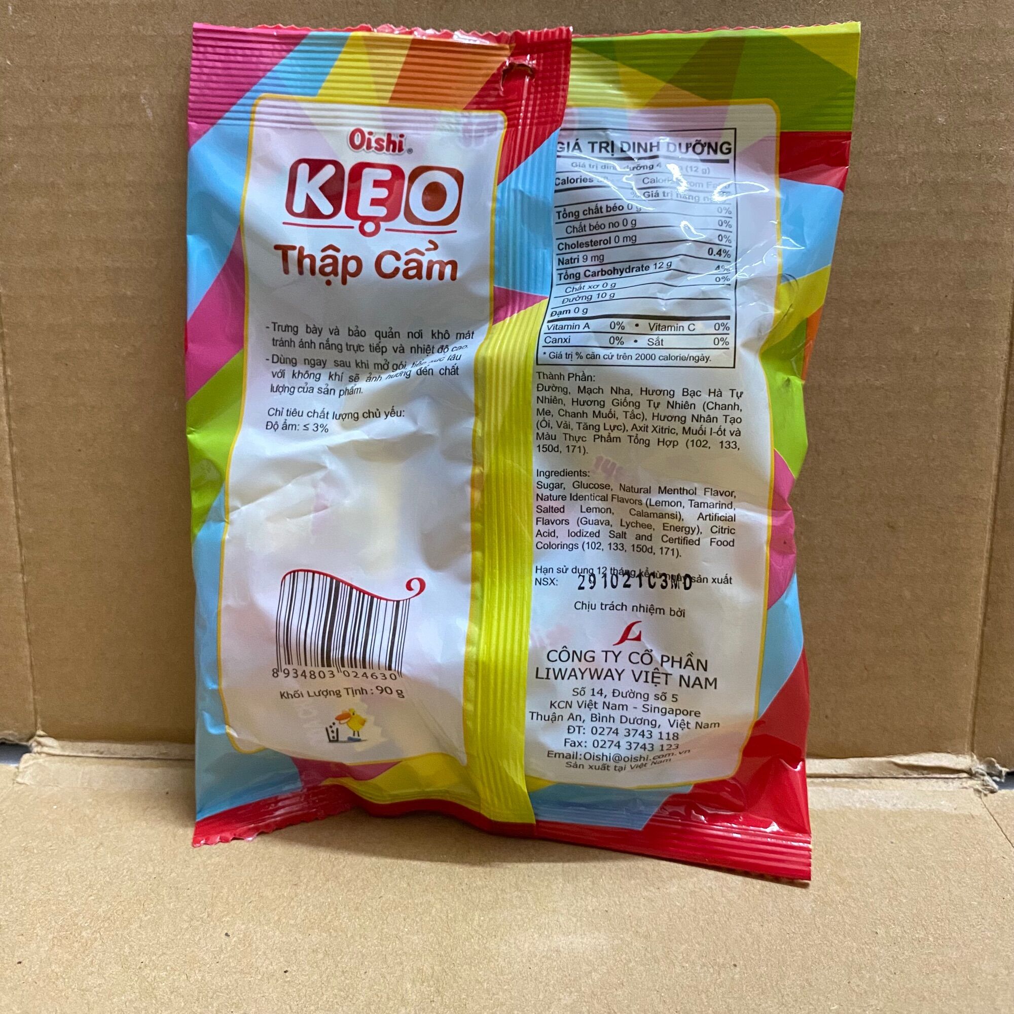 [90g][Vị Thập Cẩm] Túi Kẹo Oishi