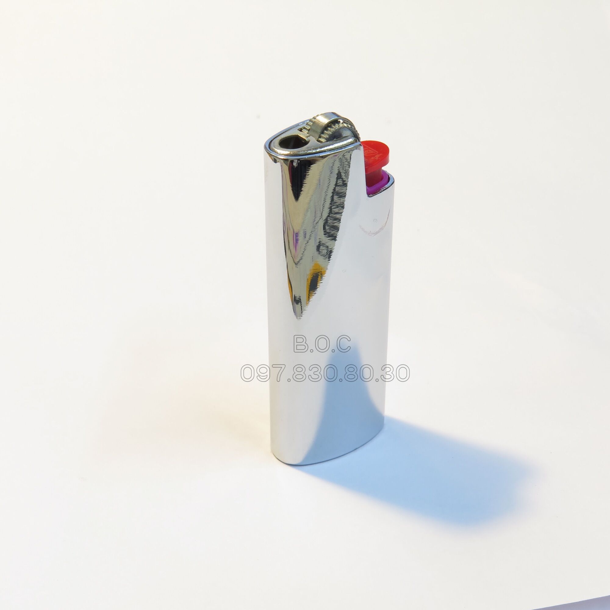 Vỏ Bật Lửa Bic j5 Mini Kim Loại - Tặng Kèm Ruột