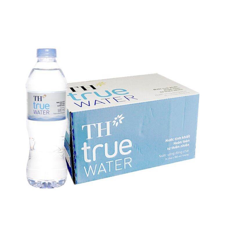 Thùng nước Suối TH true water chai 500ml × 24 chai