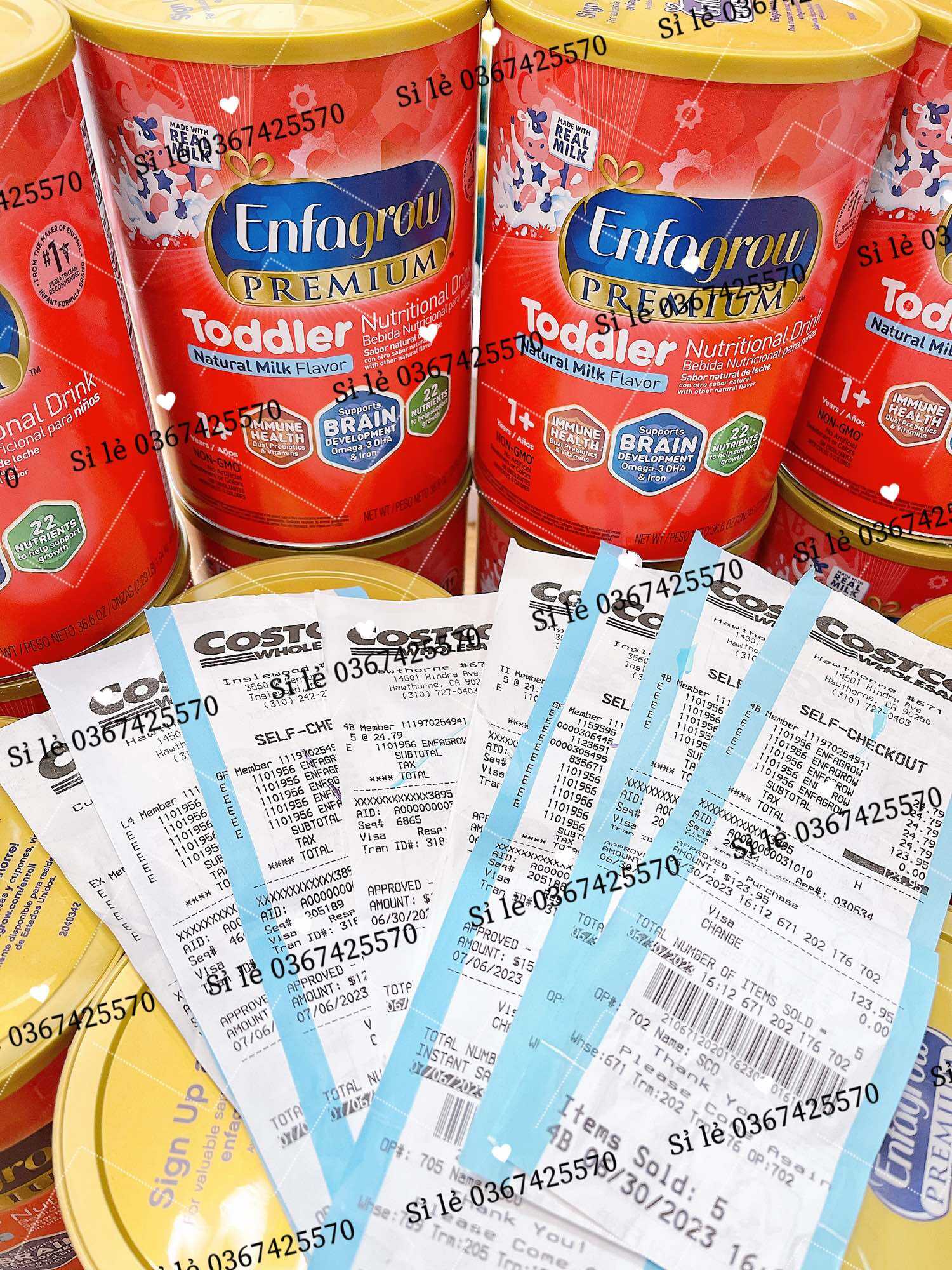 (Air/ date 2024) Sữa Enfagrow Toddler Next Step Nắp Đỏ / Vàng 1,04kg của Mỹ