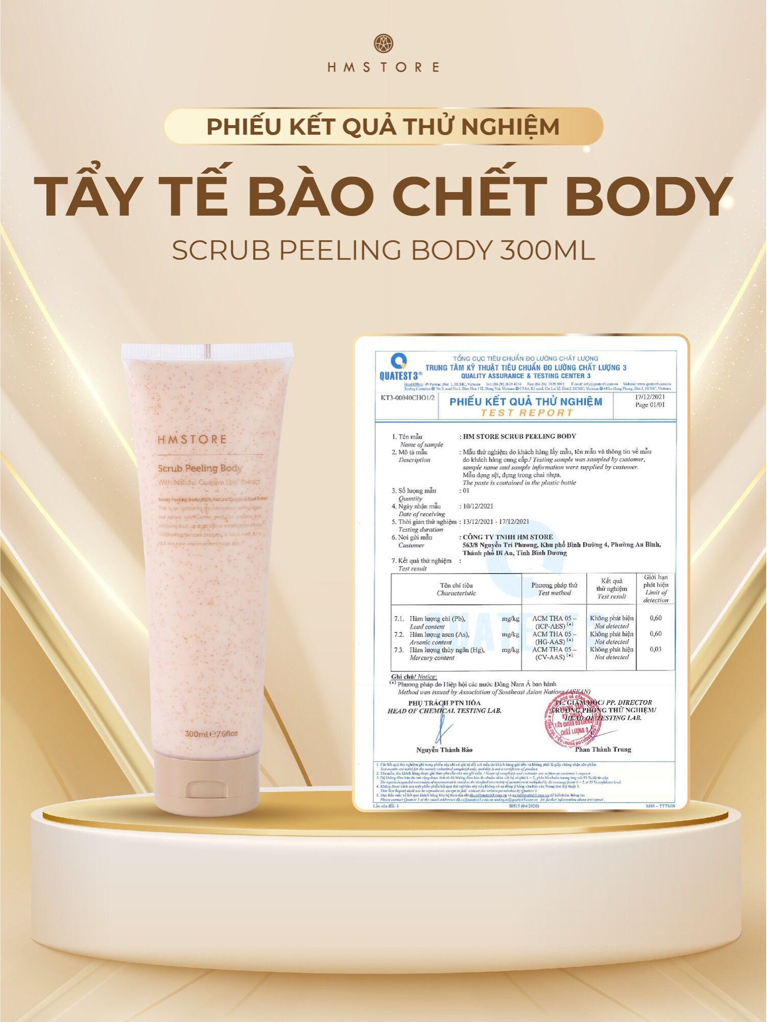 TẨY TẾ BÀO CHẾT FACE VÀ BODY HM STORE