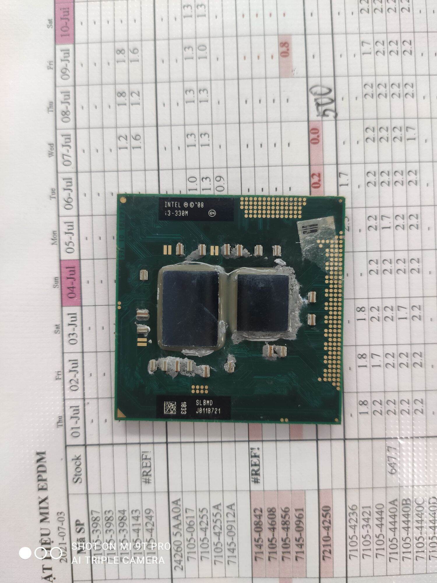 Cpu i3 330m