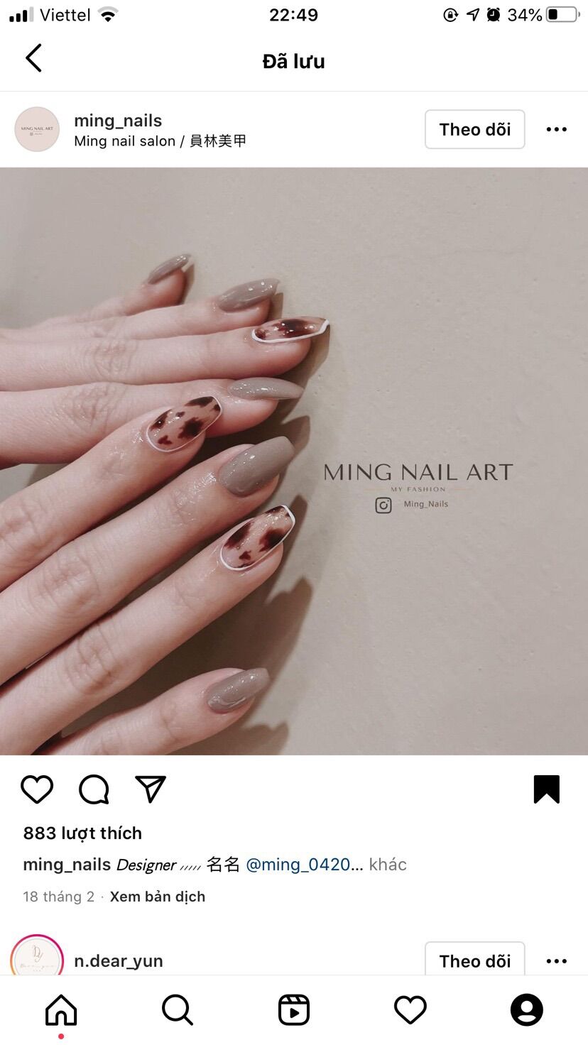 Combo nail của khách