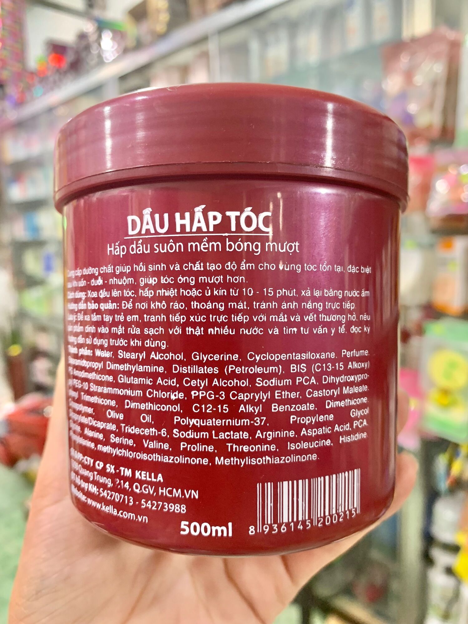 Dầu ủ tóc Kella giúp mềm mượt tóc hủ 500ml