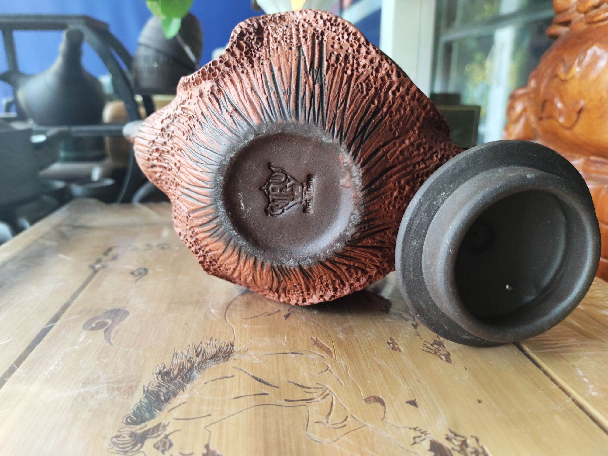 Ấm Bát Tràng - S1 hoa phù dung 500ml