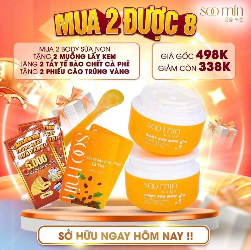 Kem body sữa non soomin