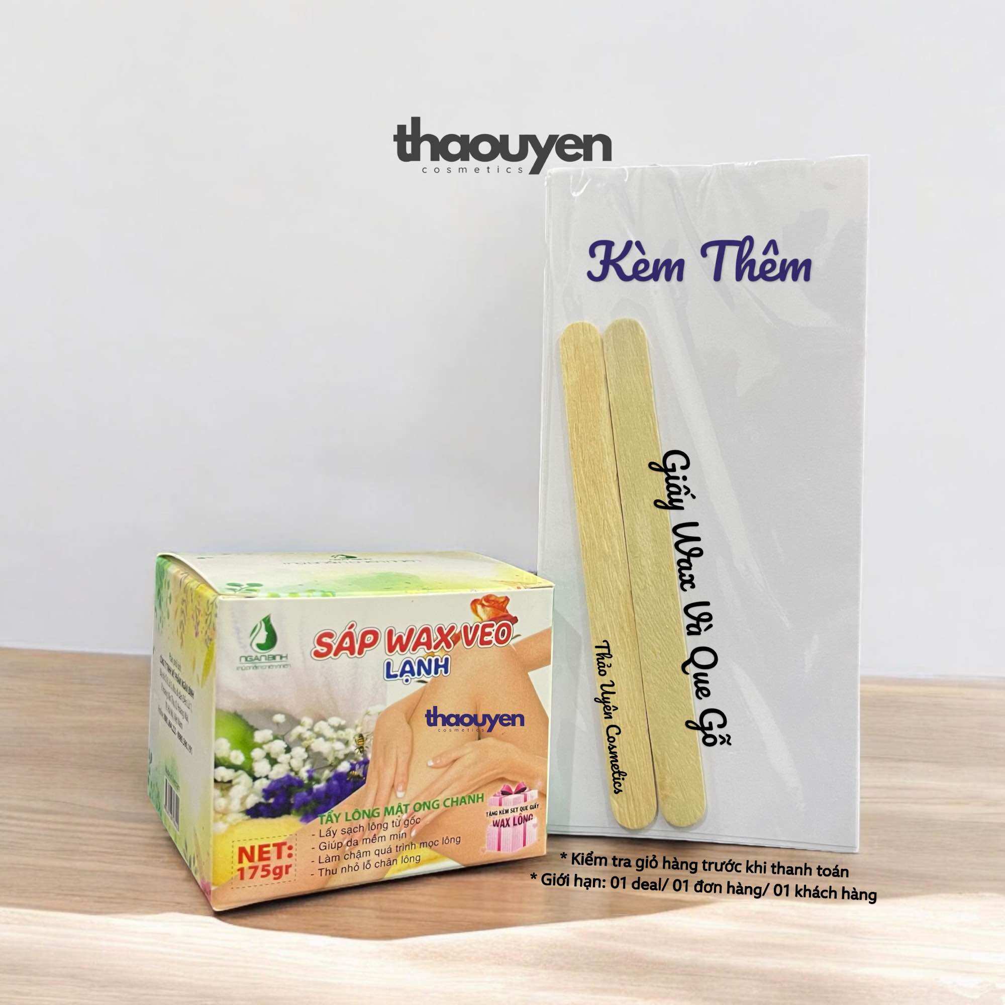 Tẩy Lông Mật Ong Chanh Wax Veo Lạnh Ngân Bình Làm Sạch Lông Vùng Nách Tay Chân An Toàn Dịu Nhẹ