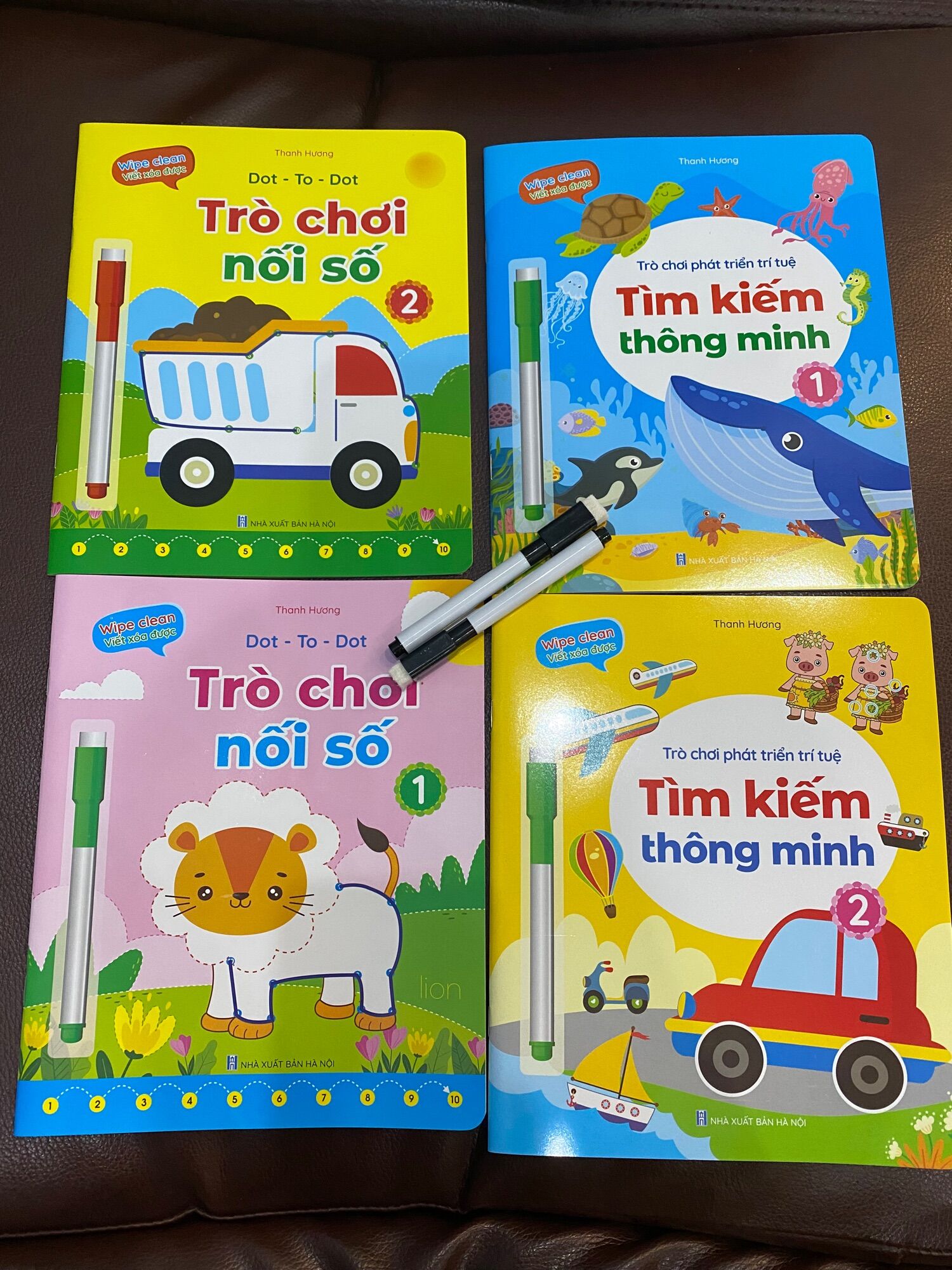 Bộ sách trò chơi nối số, tìm kiếm - phát triển iq và trí tuệ cho bé 3-6 tuổi