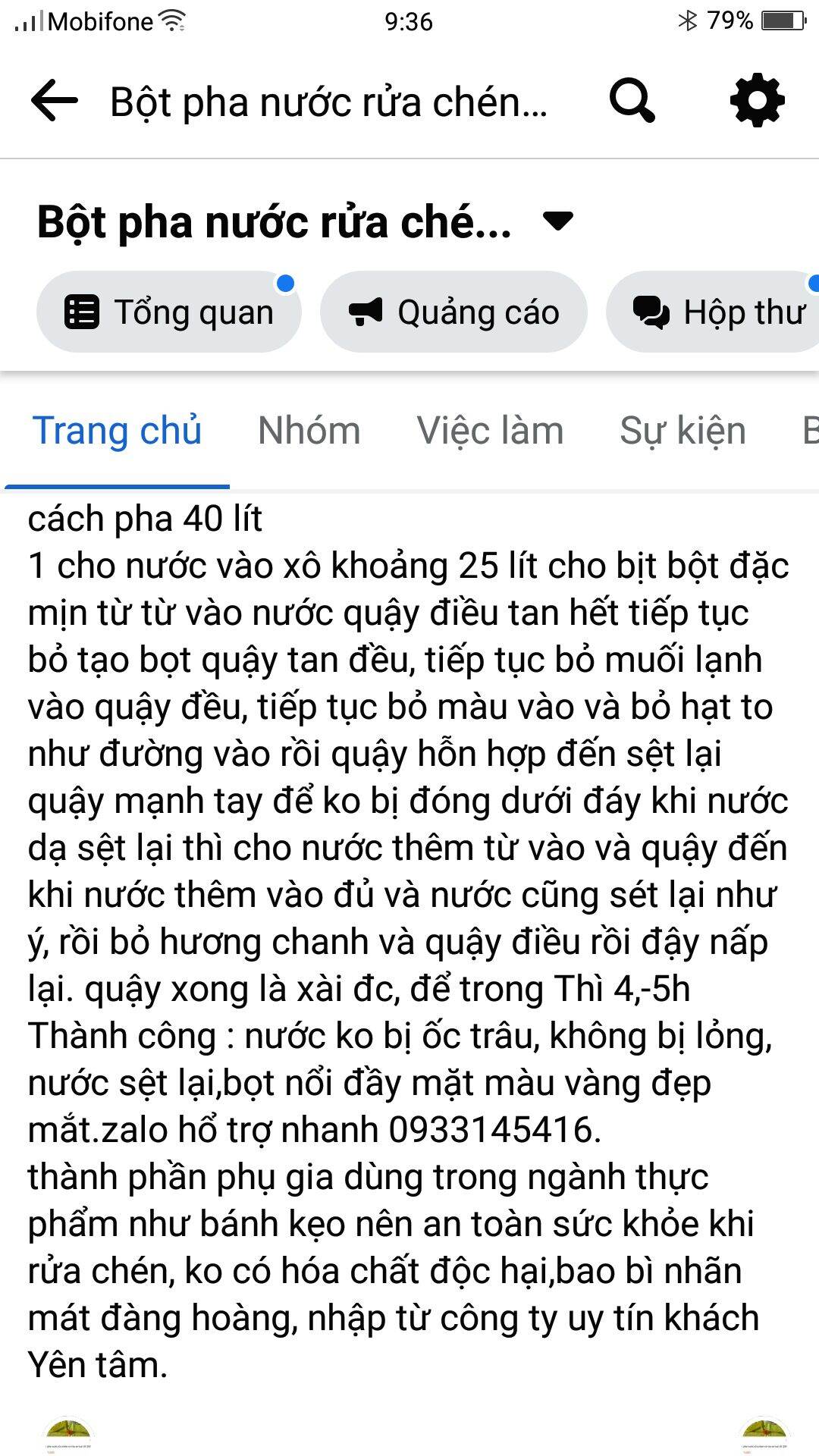 tự làm nước rửa chén ở nhà 40 lít