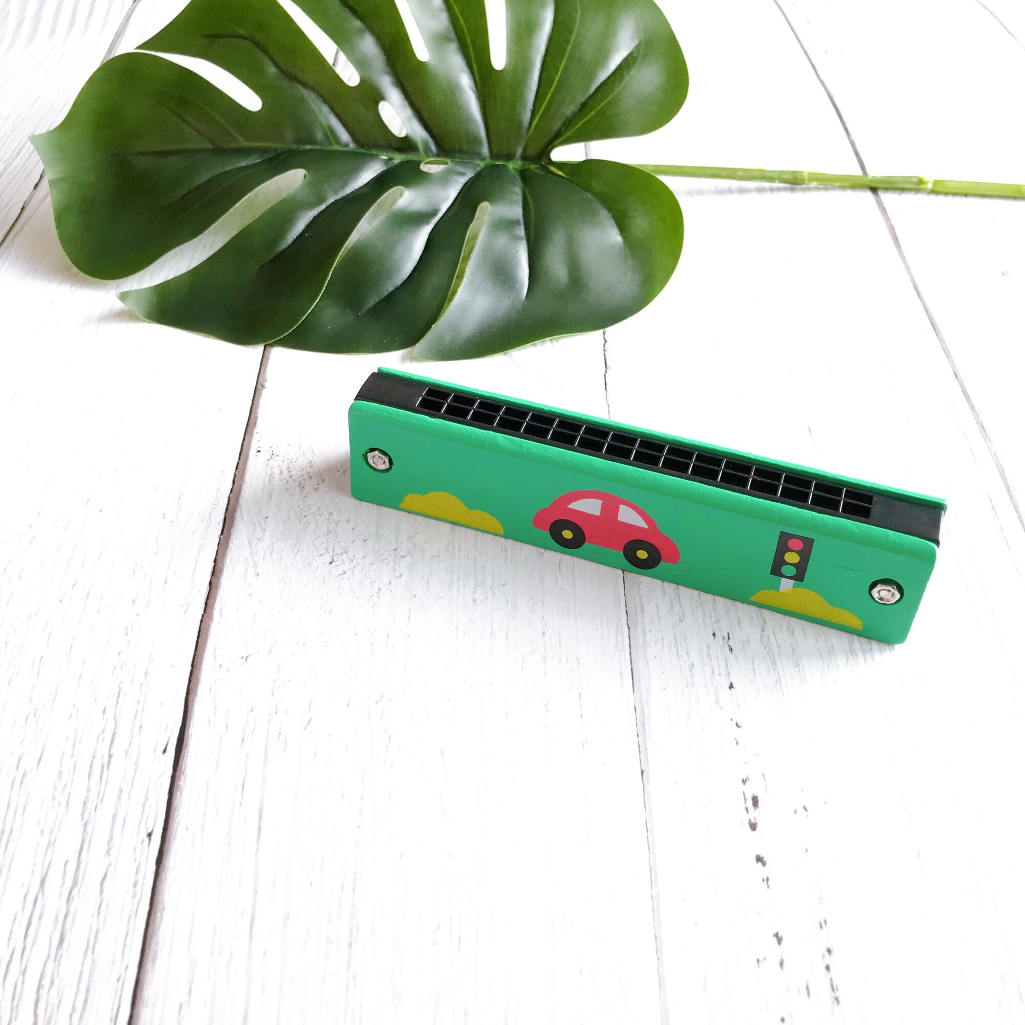 [HCM] Đồ chơi trẻ em kèn gỗ Harmonica 16 lỗ đồ chơi âm nhạc cho bé