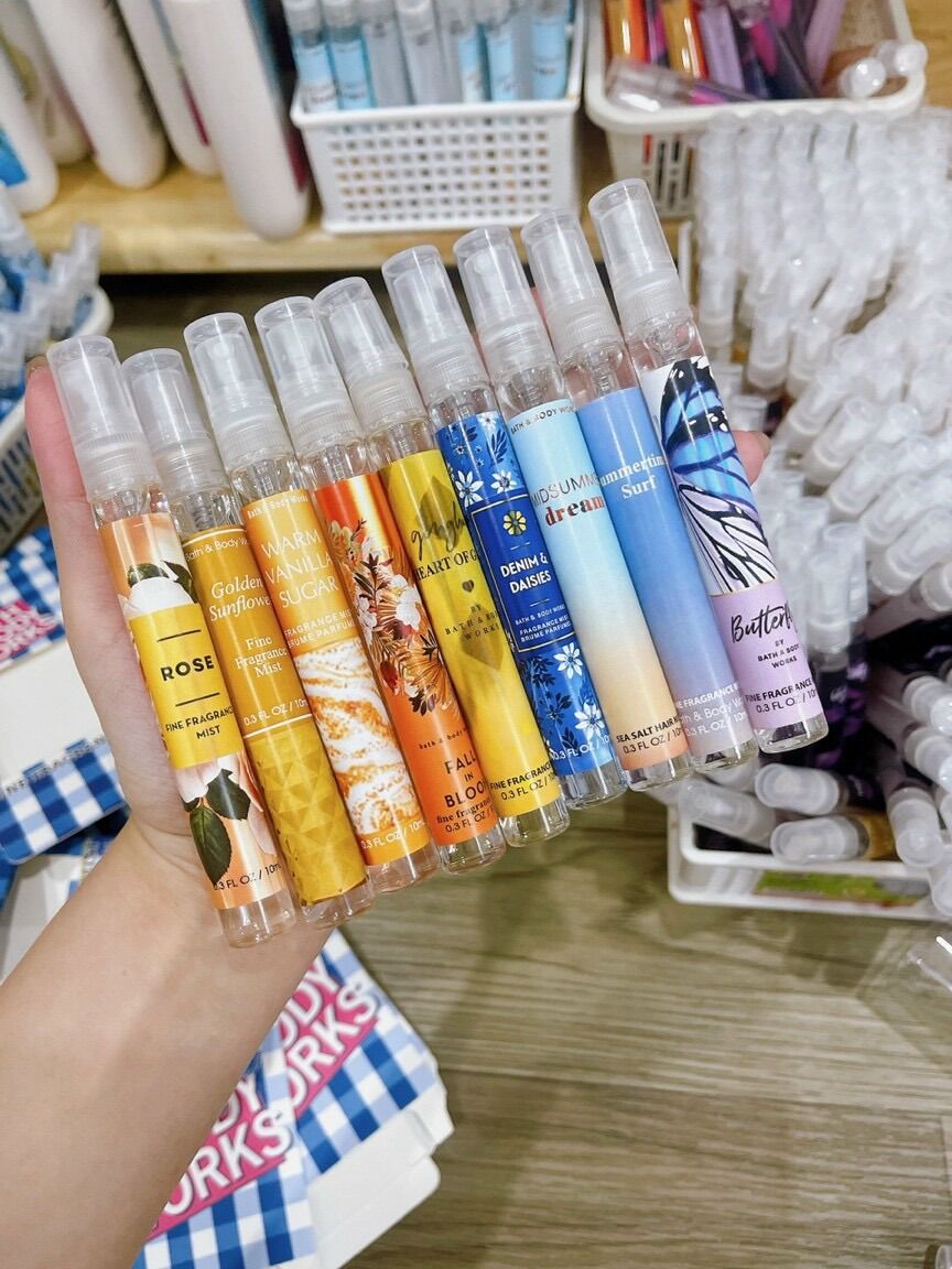 Set mini 10 chai 10ml Bath & Body Word chính hãng