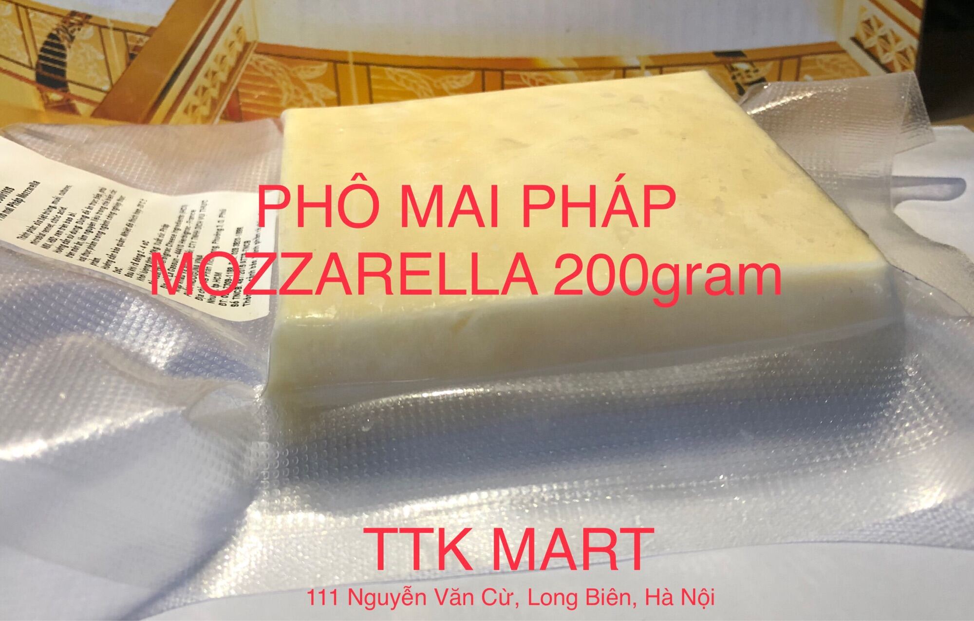 Phô Mai Mozzarella Maestrella NK Pháp khối 200 gram