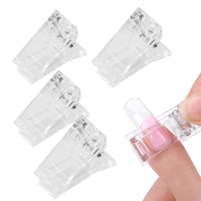 Acrylic bấm móng tay trong suốt gel nhanh chóng xây dựng đầu móng tay kẹp móng tay nối dài uv kẹp làm móng nghệ thuật xây dựng bộ dụng cụ