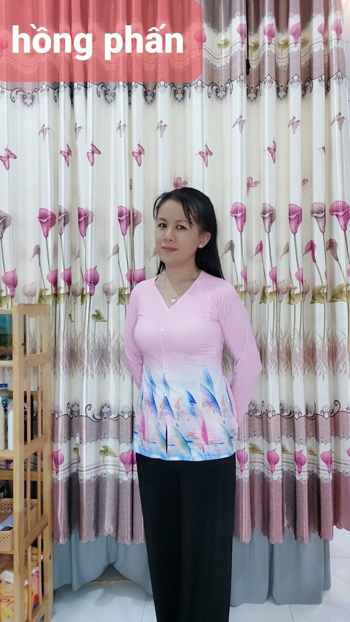 Áo Bà Ba IN HOA CỎ ( chưa kèm Quần)