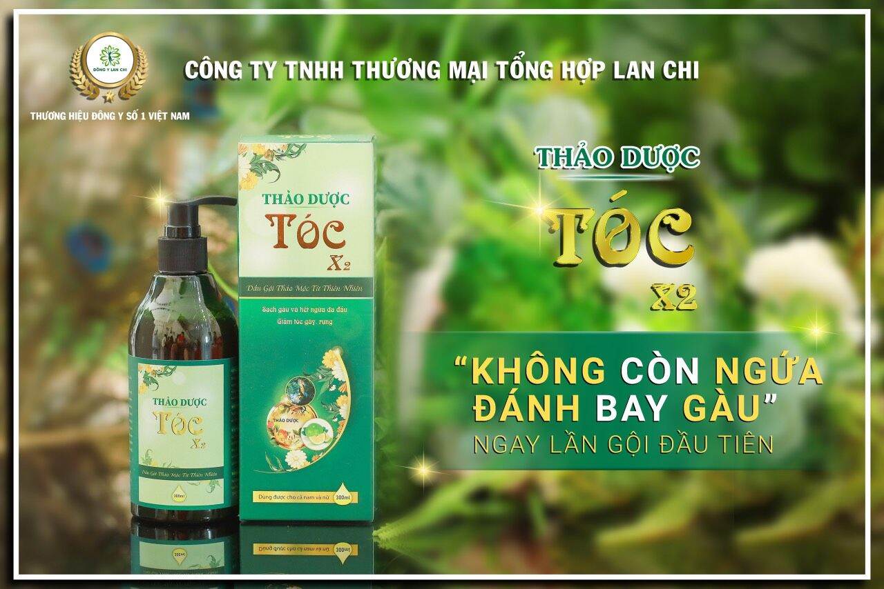 Dầu gội thao duoc Tóc X2 Lan Chi