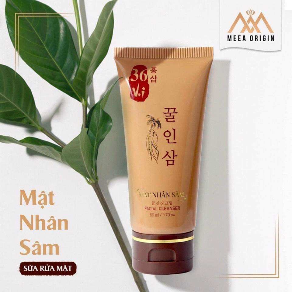 Sữa rửa mặt nhân sâm 36 vị cao mụn sâm đỏ chính hãng 100%