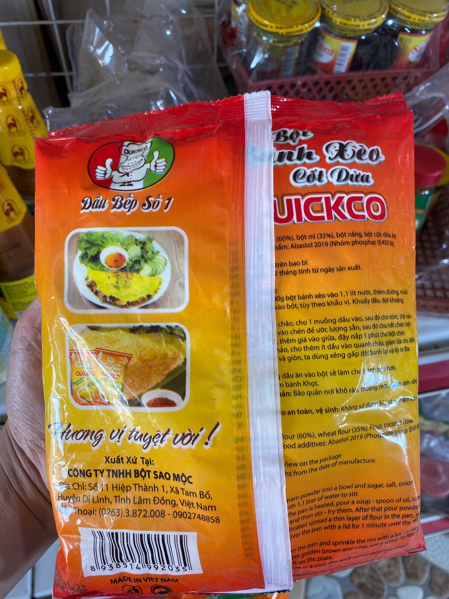 Bột bánh xèo cốt dừa 400g