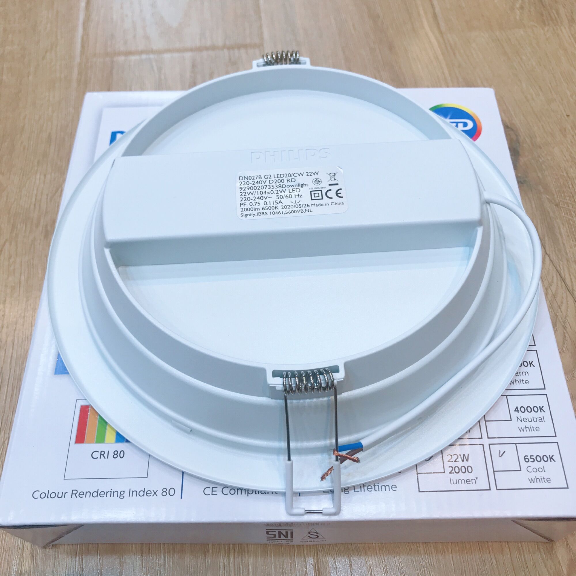 Đèn Led âm Trần tròn DN027B G2 công suất 22w [Philips chính hãng]