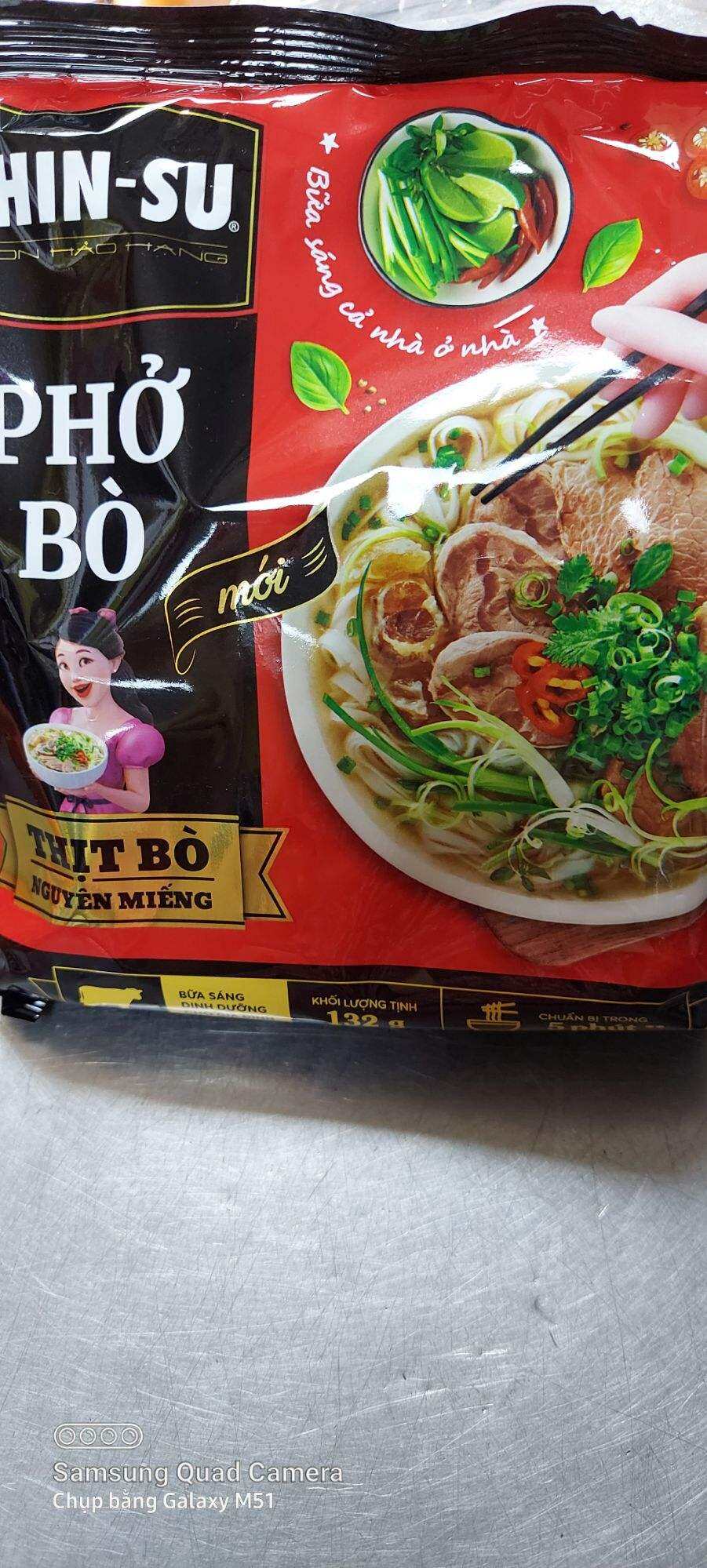 Phở bò chinsu thịt bò nguyên miếng 1t 15g