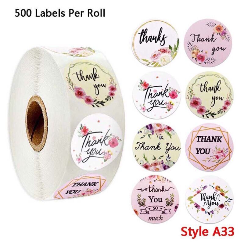 Set 100 tem Nhãn dán (Thankyou)