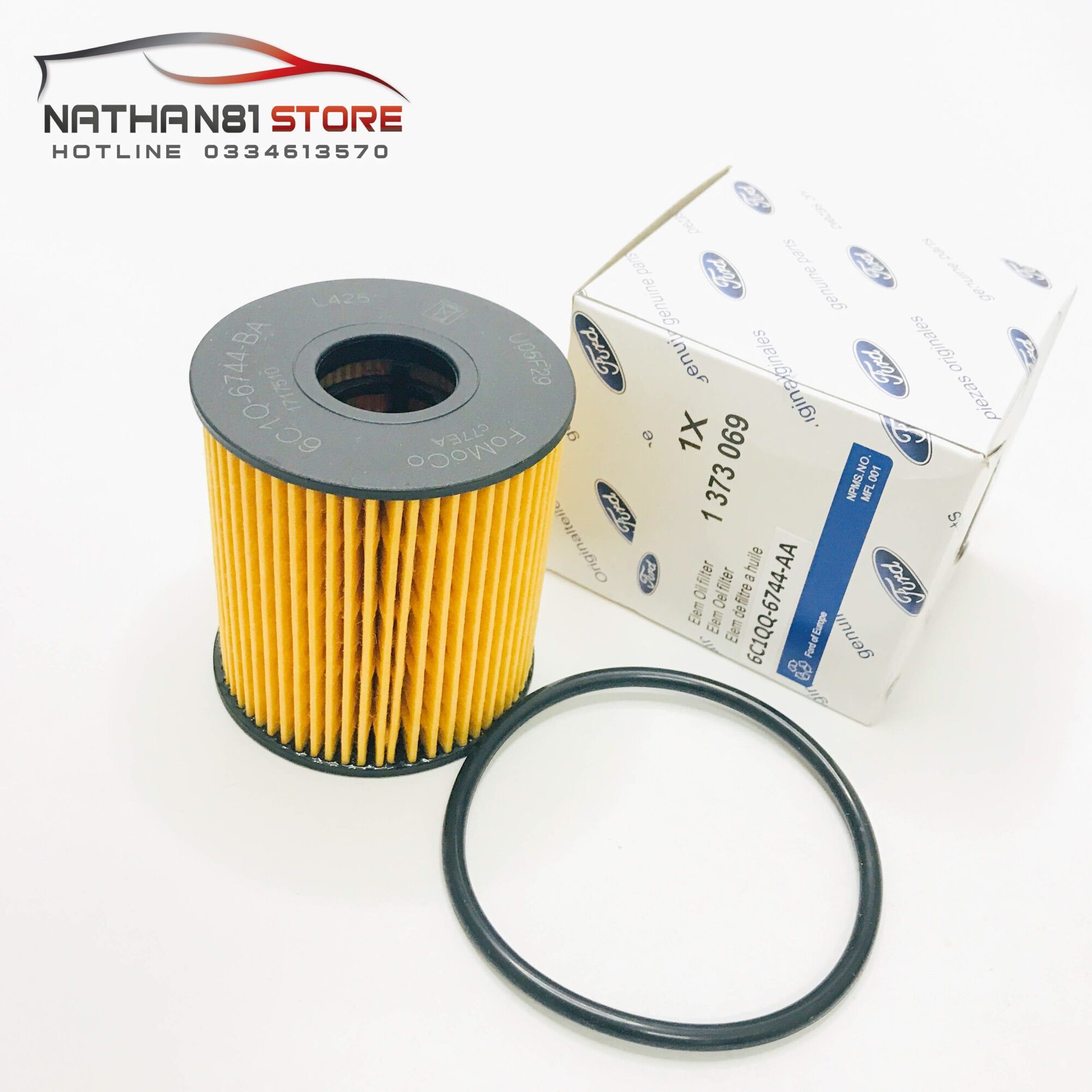 Lọc nhớt (lọc dầu) động cơ xe Ford Transit (Mã: 6C1Q6744AA/6C1Q6744BA /1373069)