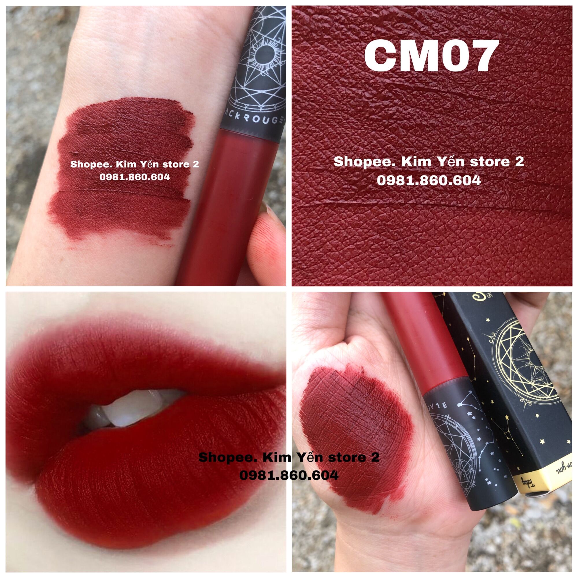 Black Rouge Cream Matt Rouge Cm01 - Cm07 Tarot Cung Hoàng Đạo