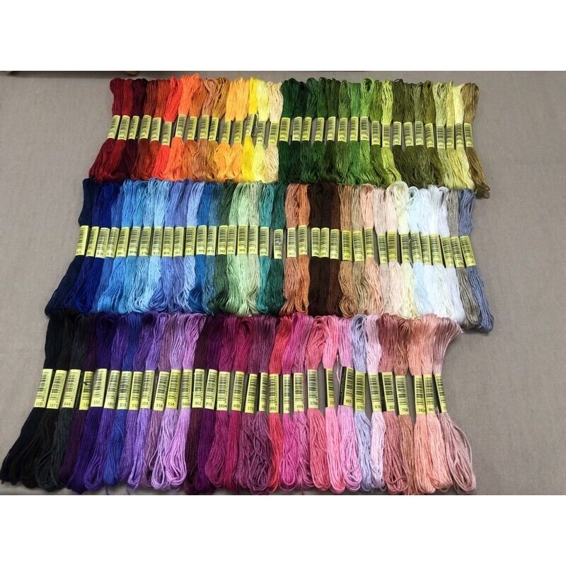 Set chỉ thêu 50 màu, 100 màu
