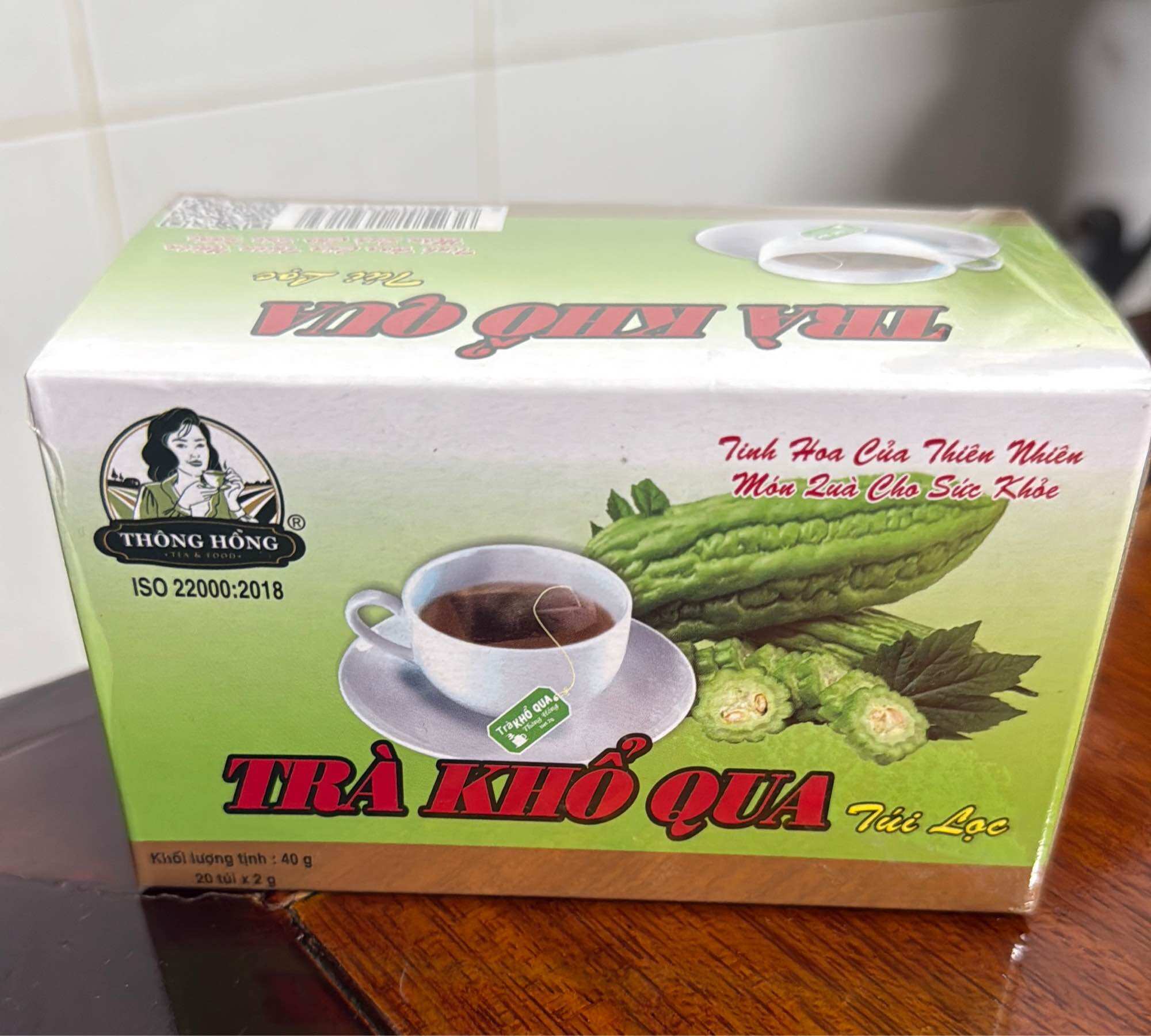 Trà Khổ Qua Túi Lọc Thông Hồng 40g dạng túi lọc