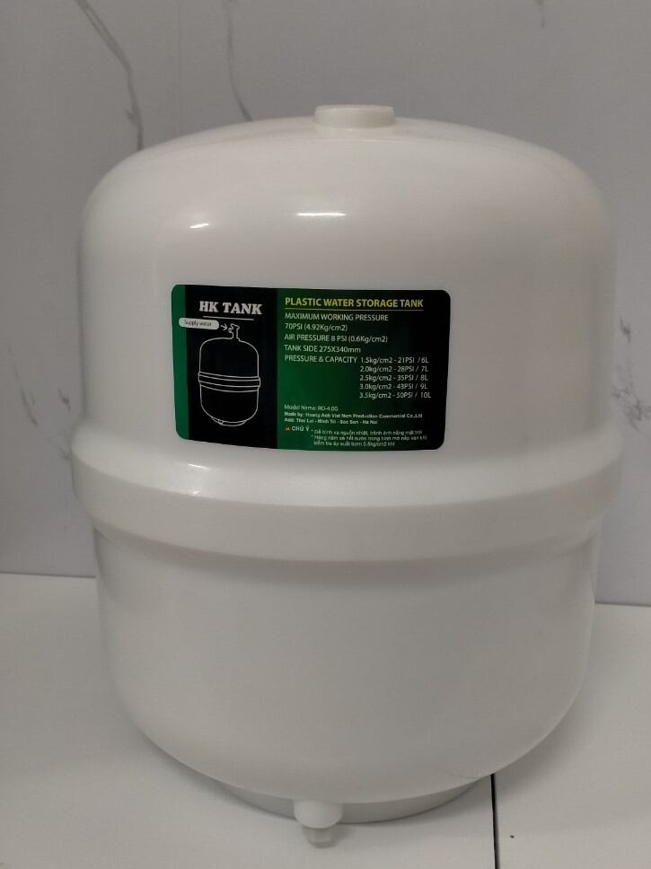 Bình áp nhựa 8 lít cho máy lọc nước RO