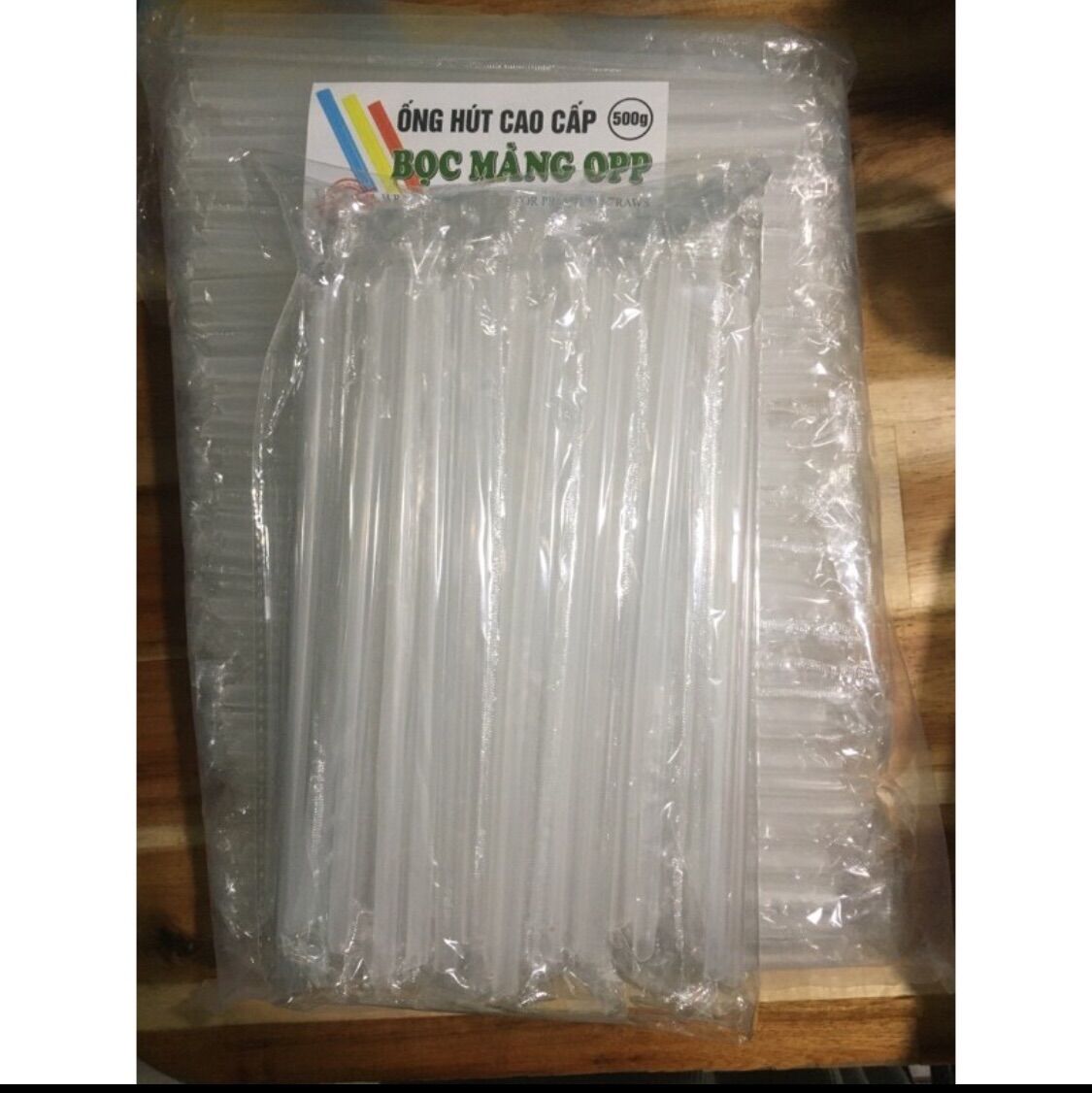 Ống hút nhựa phi 6 bọc màng (500g/1 túi)