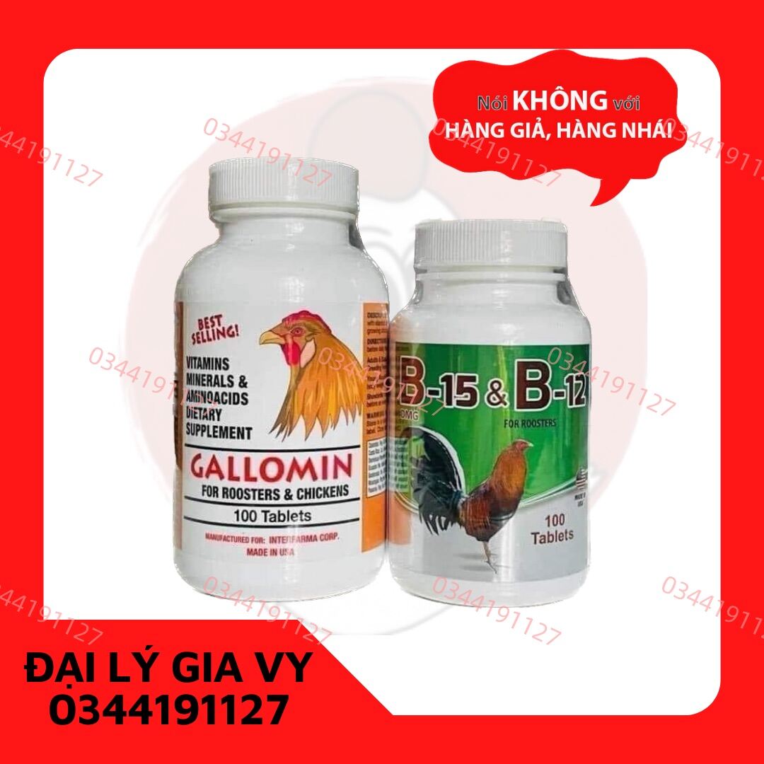GALLOMIN & B15-B12 - Bộ đôi thuốc nuôi chất lượng