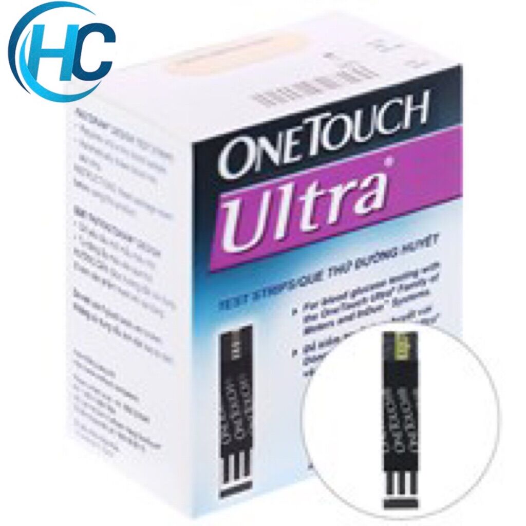 [CHÍNH HÃNG] Que thử đường huyết OneTouch Ultra (Hộp 25 que)